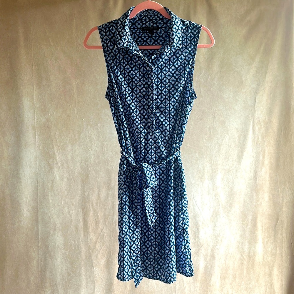 💗🦩💥Banana Republic collared blue dress size 10💋